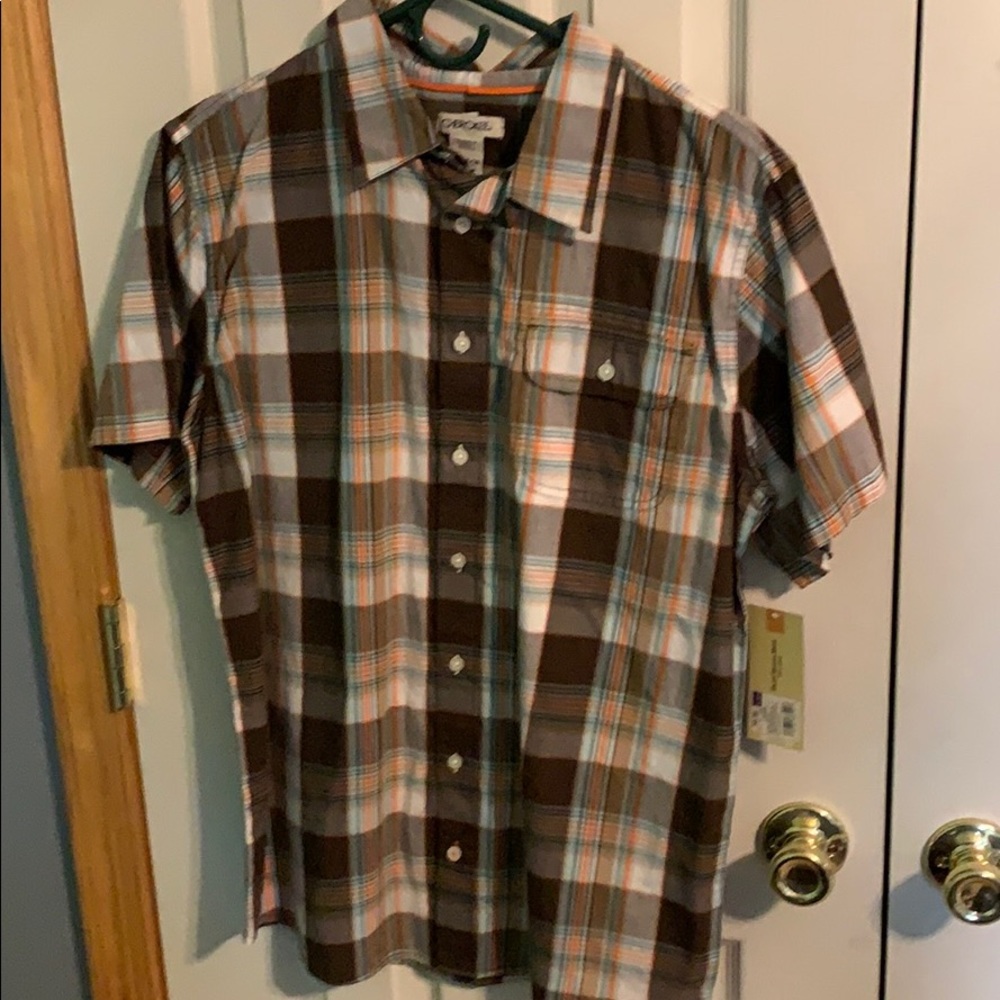 Flannel short sleeve shirt